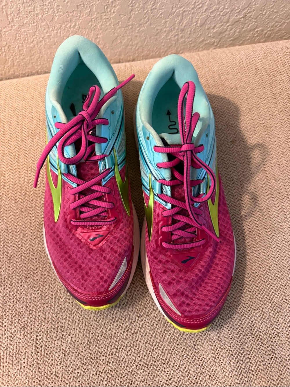Brooks Women's Pink, Aqua & Lime Running Shoes